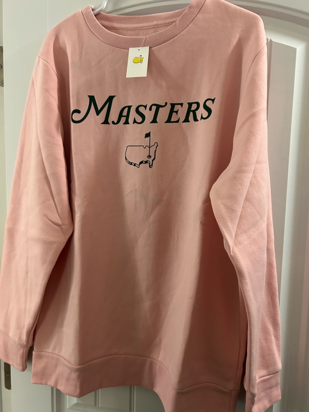 Masters Pink Sweatshirt with Logo Tag
